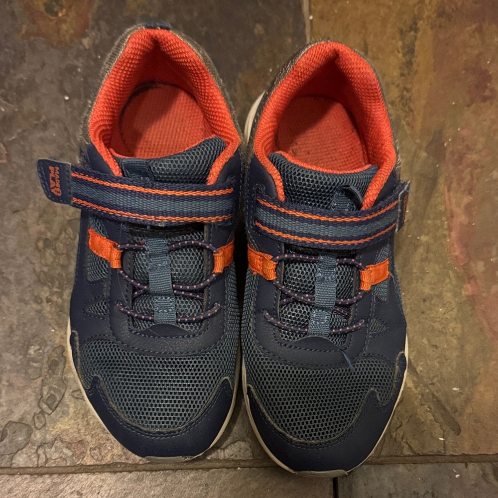 Stride Rite Kids Sneakers in Navy and Orange